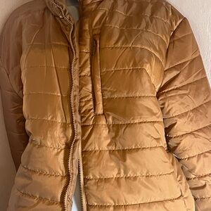 Ecko Unlimited Brown Puffer Jacket Size XL Y2k Quilted Lined